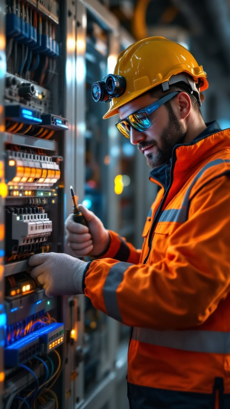 Worker handling trade supply equipment as a component supply assistance reference